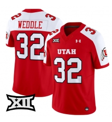 Men Women Youth Utah Utes 32 Eric Weddle Red Alternate 2024 Vapor Limited Jersey All Stitched