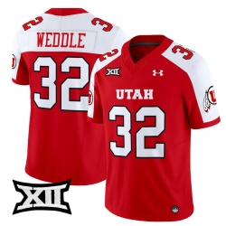 Men Women Youth Utah Utes 32 Eric Weddle Red Alternate 2024 Vapor Limited Jersey All Stitched