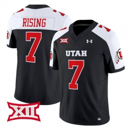 Men Women Youth Utah Utes 7 Cameron Rising Black Alternate 2024 Vapor Limited Jersey All Stitched