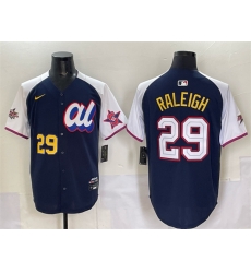 Men American League 29 Cal Raleigh Navy Alternate 2025 All Star Edition Limited Stitched Baseball Jersey Men American League 29 Cal Raleigh Navy Alternate 2025 All Star Edition Limited Stitched Baseball Jersey