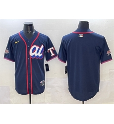 Men American League Texas Rangers Blank Navy 2025 All Star Edition Limited Stitched Baseball Jersey Men American League Texas Rangers Blank Navy 2025 All Star Edition Limited Stitched Baseball Jersey