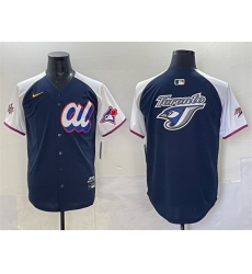 Men American League Toronto Blue Jays Team Big Logo Navy Alternate 2025 All Star Edition Limited Stitched Baseball Jersey