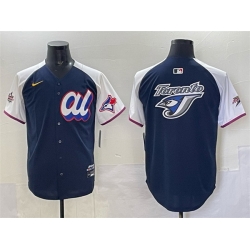 Men American League Toronto Blue Jays Team Big Logo Navy Alternate 2025 All Star Edition Limited Stitched Baseball Jersey