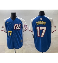 Men National League 17 Shohei Ohtani Blue Alternate 2025 All Star Edition Limited Stitched Baseball Jersey Men National League 17 Shohei Ohtani Blue Alternate 2025 All Star Edition Limited Stitched Baseball Jersey