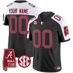 Men Women Youth Alabama Crimson Tide Pro Combat Vapor Limited Custom Jersey All Stitched Black Aternate