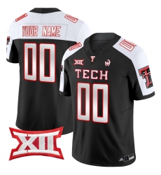 Men Women Youth Texas Tech Red Raiders 2024 Patrick Mahomes Symbol Vapor Limited Custom Jersey All Stitched Black Alternate