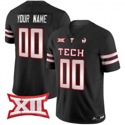 Men Women Youth Texas Tech Red Raiders 2024 Patrick Mahomes Symbol Vapor Limited Custom Jersey All Stitched Black