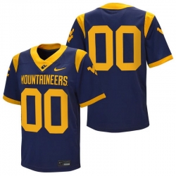 Men Women Youth West Virginia Mountaineers 2024 Custom Jersey All Stitched Navy