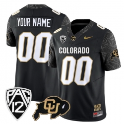 Men Women Youth Colorado Buffaloes Rocky Style Vapor Limited Custom Jersey All stitched Black