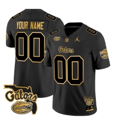 Men Women Youth Florida Gators 2024 Florida Patch Gold Vapor Limited Custom Jersey All stitched Black Gold