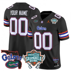 Men Women Youth Florida Gators 2024 Gasparilla Bowl Patch Vapor Limited Custom Jersey All Stitched Black