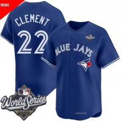 Men Toronto Blue Jays 22 Ernie Clement Royal Cool Base Stitched Baseball Jersey
