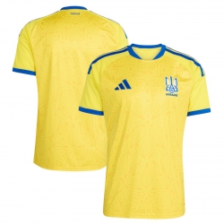 Men adidas Yellow Ukraine National Team FIFA x World Cup 2026 Home Replica Jersey