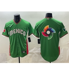 Men Mexico Baseball Team Big Logo Green 2026 World Baseball Classic Stadium Stitched Jersey 001 Men Mexico Baseball Team Big Logo Green 2026 World Baseball Classic Stadium Stitched Jersey 001