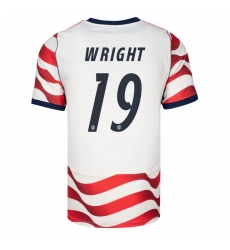 USA 2026 FIFA World Cup Soccer White Jersey Set ( Have Shorts ) Haji Wright #19
