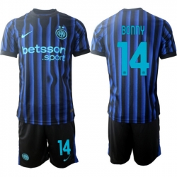 Men Internazionale 2026 Soccer Jerseys BlueBlack #14 BONNY