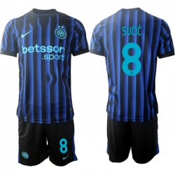 Men Internazionale 2026 Soccer Jerseys BlueBlack #8 SUCIC