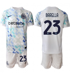 Men Internazionale 2026 Soccer Jerseys White #23 BARELLA Men Internazionale 2026 Soccer Jerseys White #23 BARELLA