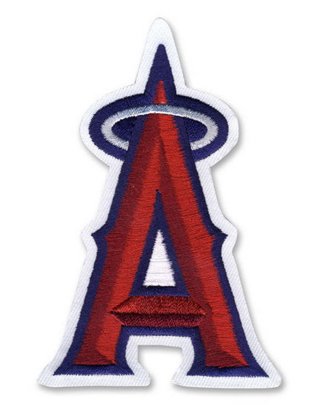 Los Angeles Angels of Anaheim Silver Halo Patch Biaog